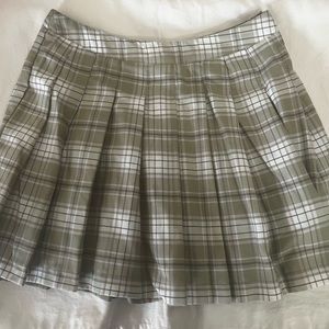 forever 21 green plaid skirt